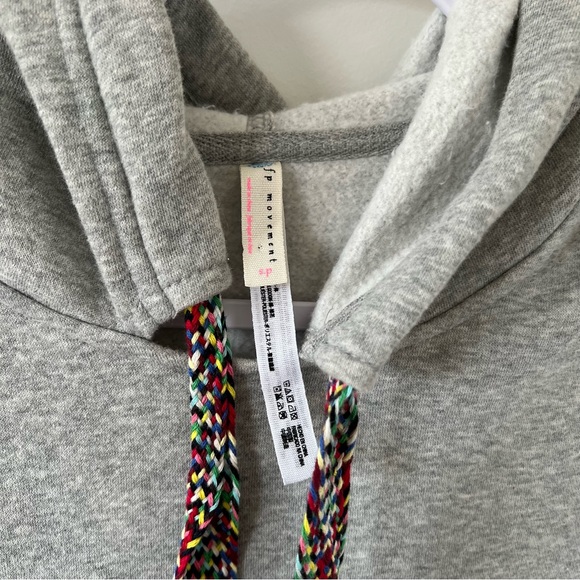Free People Movement Chill Out Gray Hoodie Pullover Sweatshirt - Picture 4 of 8